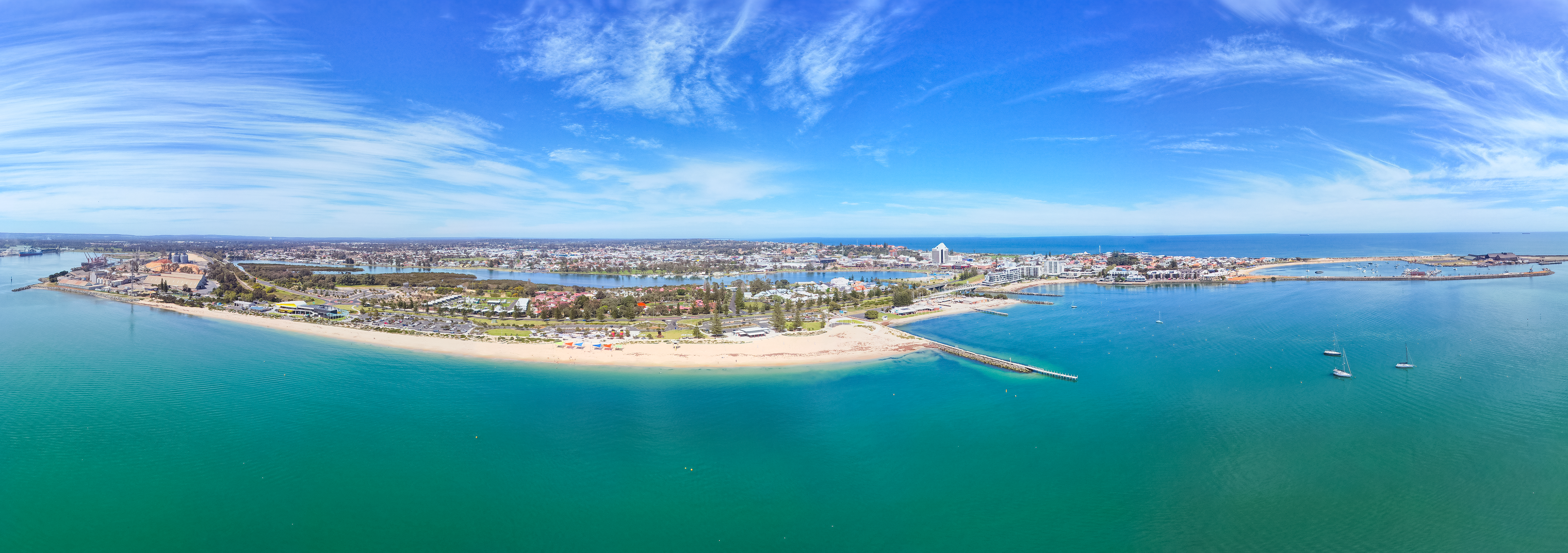 Bunbury Coastal Aerial Panoramic