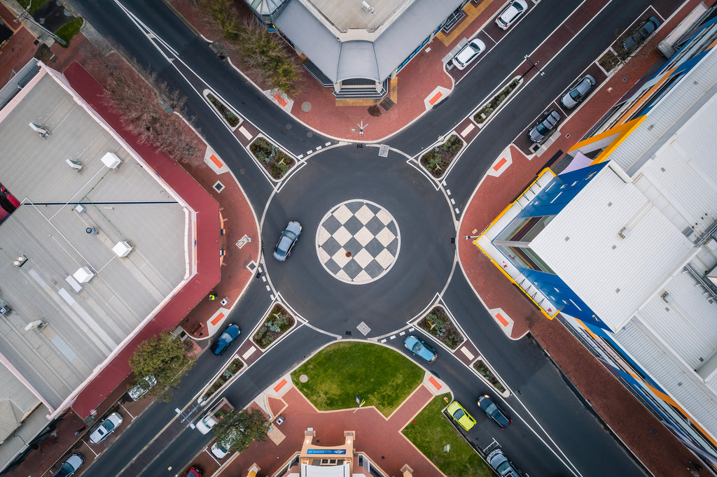 Bunbury Urban Roundabout Aerial
