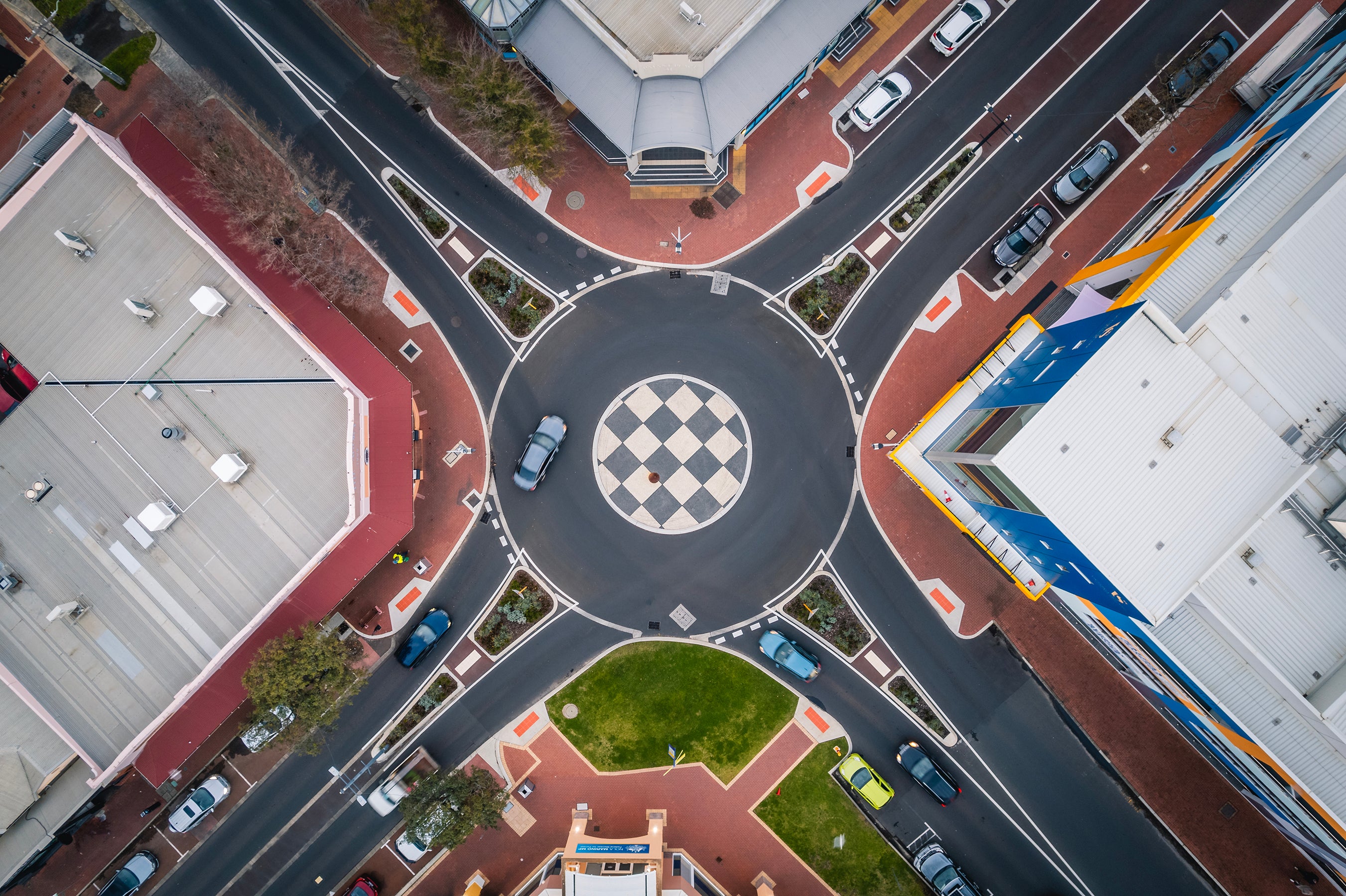 Bunbury Urban Roundabout Aerial