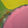 Cranbrook Salt Lake & Canola Field Aerial