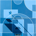 Perth Basketball Court Aerial Abstract